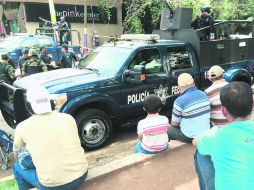 Zamora. Uniformados resguardan el albergue La Gran Familia.  /