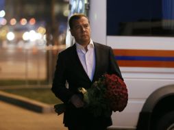 Las sanciones de EU son una venganza por no llevar la situción de Ucrania según el guión de Washington, señala el primer minustro ruso. EFE /