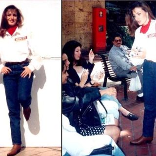 Publican fotos de la reina Letizia como edecán de cigarros