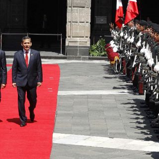 Enrique Peña Nieto recibe a Ollanta Humala en Palacio Nacional