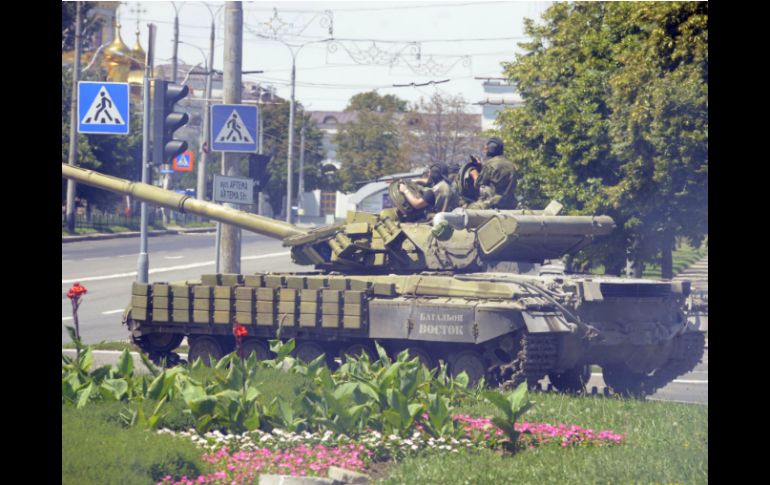 Donetsk, la ciudad escenario de combates entre las fuerzas ucranianas y rebeldes prorrusos es también la sede del club. AFP /