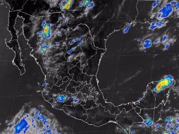 Las condiciones de lluvia son ocasionadas por la entrada de humedad del Pacífico y Golfo de México. TOMADA DE @conagua_clima  /