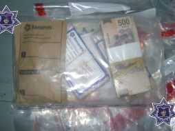 Imagen del dinero que el custodio había escondido. ESPECIAL /