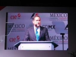 El presidente de la CIE, Alejandro Soberón, comenta que es el momento idóneo para la F1 en México.  /