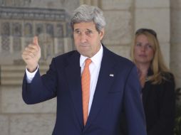 Kerry se reunió con el primer ministro israelí, Benjamin Netanyahu. EFE /