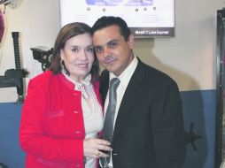 anfitriones. María Guadalupe Ramírez y Benjamín López.  /