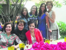 Divertidas. Grupo de compañeras desde siempre, amigas que se festejan.  /