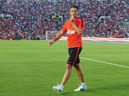 Javier no estuvo contemplado para el juego que los Red Devils ganaron 7-0. AFP /