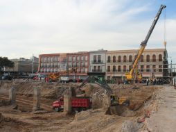 Los trabajos representan las primeras maniobras de construcción del nuevo Mercado Corona. ESPECIAL /