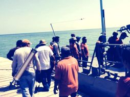 Los detenidos desmontaban la zona de manglar al suroeste de la Isla Chica de Holbox. Tomada de @PROFEPA_Mx. ESPECIAL /