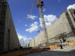 Entre los meses de abril y mayo pasados, otra conflicto laboral paralizó totalmente las obras del Canal de Panamá. ARCHIVO /