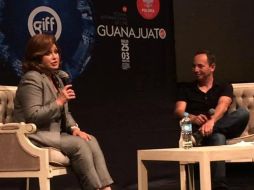La 'Novia de México' acudió al XVII Festival Internacional de Cine de Guanajuato. ESPECIAL /