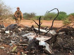 Un helicóptero del ejército burkinés localizó los restos del aparato el jueves en la zona de Gossi. AFP /