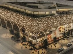 Una de las partes más llamativas del proyecto es el uso de una celosía con motivos artesanales.  /