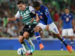 Con el empate, Santo llega a cuatro unidades, mientras que Cruz Azul apenas suma su primer punto en el torneo. MEXSPORT /