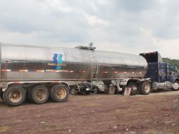 Se aseguró un tráiler Kenworth azul, con reporte de robo.  /