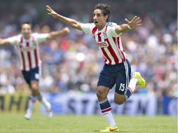 Arce anotó su segundo gol del Apertura 2014 y le da los tres puntos a los Tapatíos. MEXSPORT /