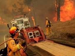 La larga sequía que afecta a California y las condiciones meteorológicas, han propiciado estos incendios. ARCHIVO /