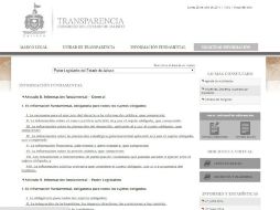 Las principales omisiones del Congreso del Estado en información administrativa son relativas a la plantilla del personal, entre otros. ESPECIAL /