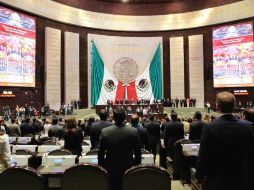 La sesión en el pleno inicia con un quórum de 409 legisladores. SUN /