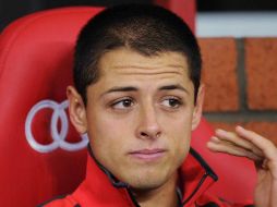 Javier Hernández ha tenido poca actividad en los últimos meses con el Manchester United. MEXSPORT /