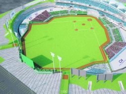 Vista aérea. Panorámica del proyecto del Estadio Panamericano de Atletismo. ESPECIAL /