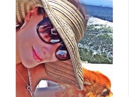 Esta es una de las imagenes que comparte Ninel durante su estancia en las playas de Guerrero. ESPECIAL /