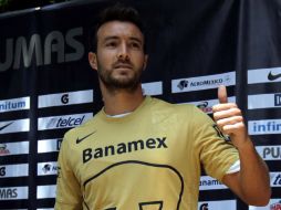 El argentino dice estar preparado para el gran compromiso que representa jugar en Pumas. NTX /