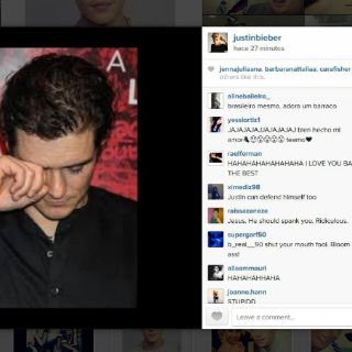 Justin Bieber se burla de Orlando Bloom en Instagram