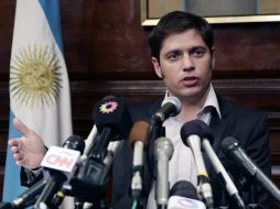 El ministro de Economía Axel Kicillof no pudo llegar llegar a un acuerdo con los acreedores de bonos. EFE /