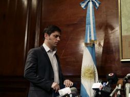 Pese a reacciones internacionales, el ministro de Economía de Argentina, Axel Kiciloff, expresó que su país no estaba en suspensión. EFE /