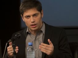 Axel Kicillof ofrece una conferencia de prensa desde Buenos Aires, Argentina. AP /