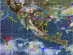 'Iselle' se encuentra a mil 730 kilómetros al suroeste de Cabo San Lucas. TOMADA DE @conagua_clima  /