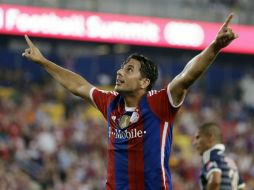 Claudio Pizarro celebra su anotación. AP /