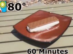 Pese a estar 75 minutos bajo el sol, el sándwich no se derritió. ESPECIAL /