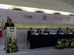 Los Foros Regionales sobre Justicia Penal y Derechos Humanos se realizan en el Instituto Cultural Cabañas. Foto: @FBatistaJ. ESPECIAL /