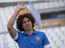 ''Memo'' Ochoa acaba de ser presentado como jugador del Málaga y podría debutar el domingo frente al West Ham United. AFP /