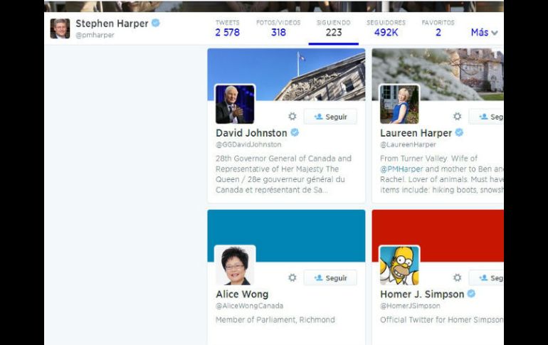 El famoso personaje está en la lista de las 223 cuentas de Twitter que sigue el ministro. ESPECIAL /