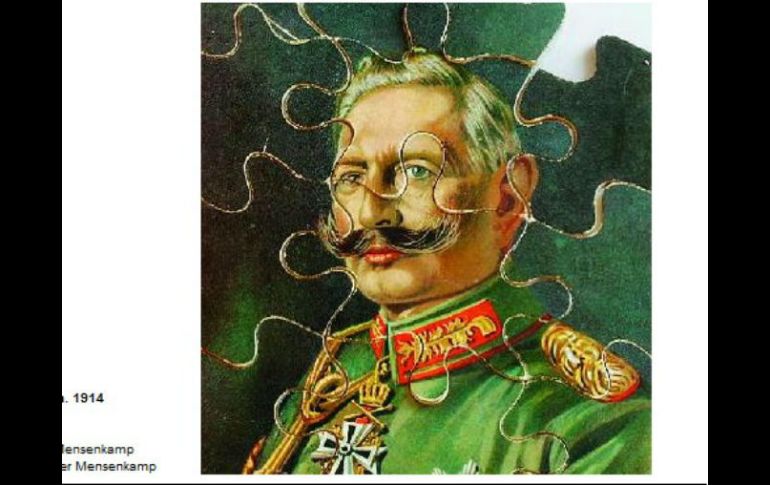 Los niños podían hacer un rompecabezas del Káiser alemán, Guillermo II (1859-1941). ESPECIAL /