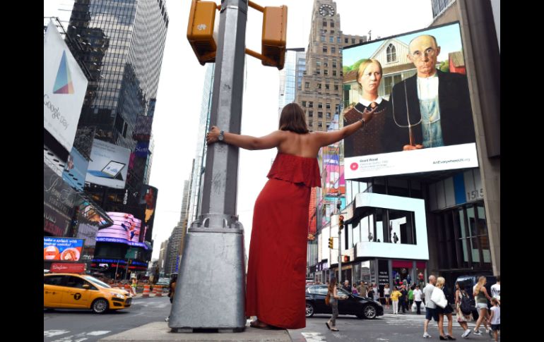 El pistoletazo de salida es un panel digital encendido en Times Square en Nueva York. AFP /
