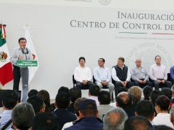 Osorio Chong encabezó la inauguración del Centro de Control de Confianza en Ecatepec. NTX /