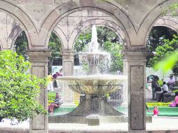 Jardín de San Francisco. En el municipio hay 148 fuentes.  /
