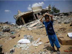 Si se comparara la demografía de Gaza con la de EU, sería como si 200 mil niños hubieran muerto en ese país; señala la Unicef. EFE /