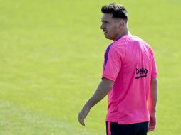 Lionel Messi es la estrella del cuadro blaugrana y llamó la atención por su corte. AFP /