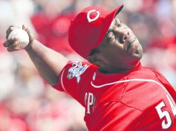 Aroldis Chapman registra el disparo más rápido medido con el radar en la historia de las Grandes Ligas, cuando alcanzó las 105.1 mph. AP /