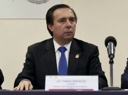 Tomás Zerón informa sobre la desarticulación de la banda. ARCHIVO /