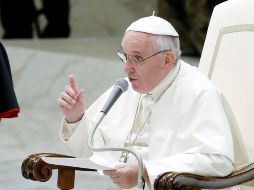El Papa Francisco preside la audiencia general de los miércoles en el salón Pablo VI del Vaticano. EFE /