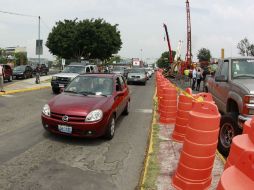En el punto de la obra se percibe un tránsito cargado.  /