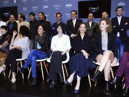 Integrantes de Cinema23 participan en una rueda de prensa, donde informaron sobre los detalles de la ceremonia. EFE /