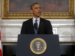 Barack Obama ofrece una conferencia de prensa donde abordó la problemática que se vive en Iraq. AP /